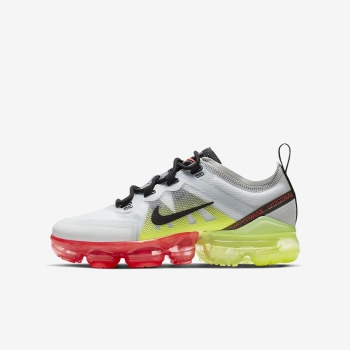 Nike Air VaporMax 2019 - Sneakers - Platin/LyseRød/Sort | DK-57603